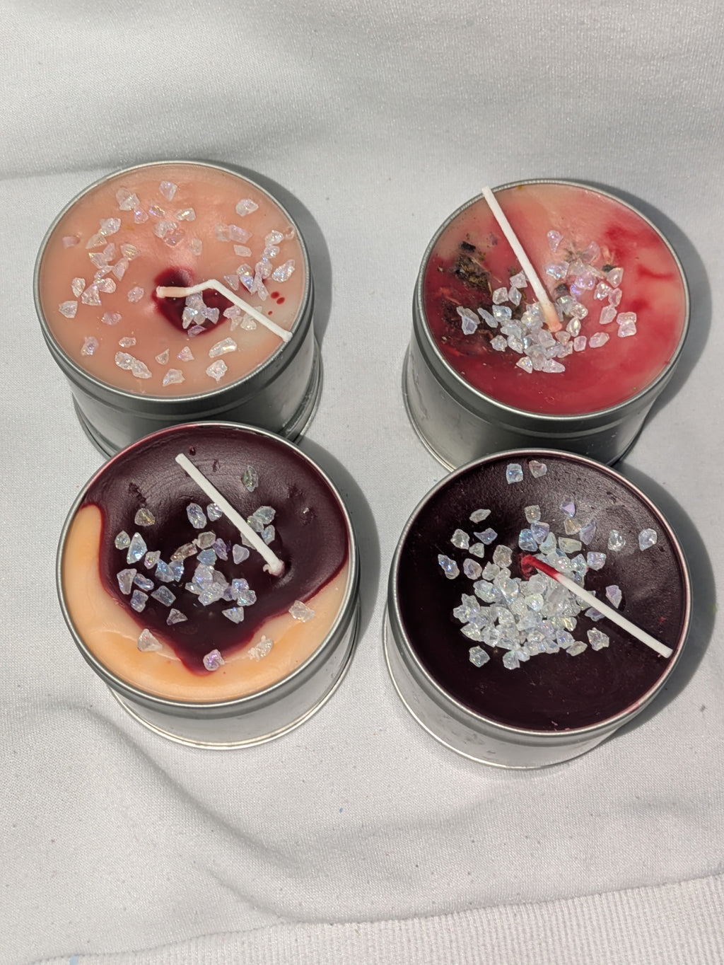 Cold Full Moon Maiden Candles – Limited Ritual Intention Set (4 of a Kind)