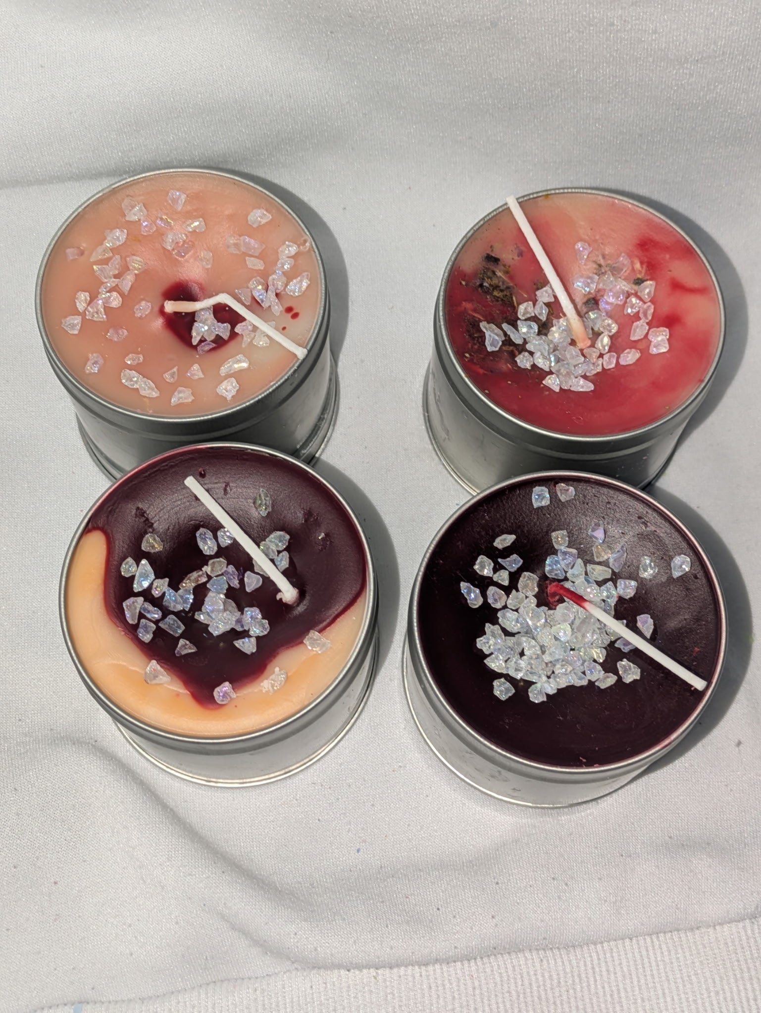 Cold Full Moon Maiden Candles – Limited Ritual Intention Set (4 of a Kind)